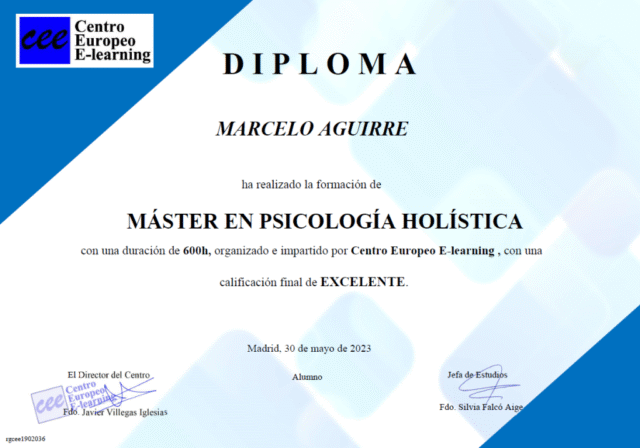 Máster en Psicología Holística Máster en Psicología Holística