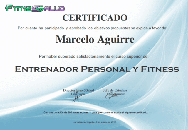 Entrenador Personal y Fitness Entrenador Personal y Fitness