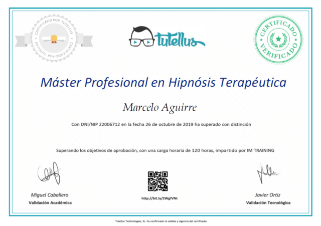 Máster en Hipnósis Clínica Máster en Hipnósis Clínica