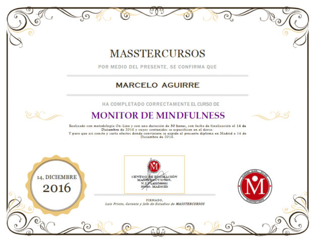 Instructor de Mindfulness Instructor de Mindfulness