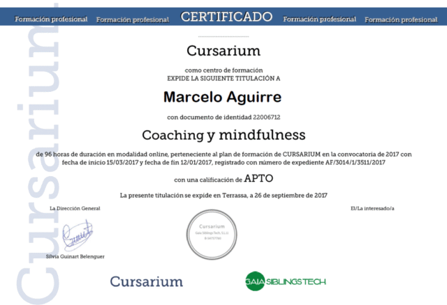 Coaching y Mindfulness Coaching y Mindfulness