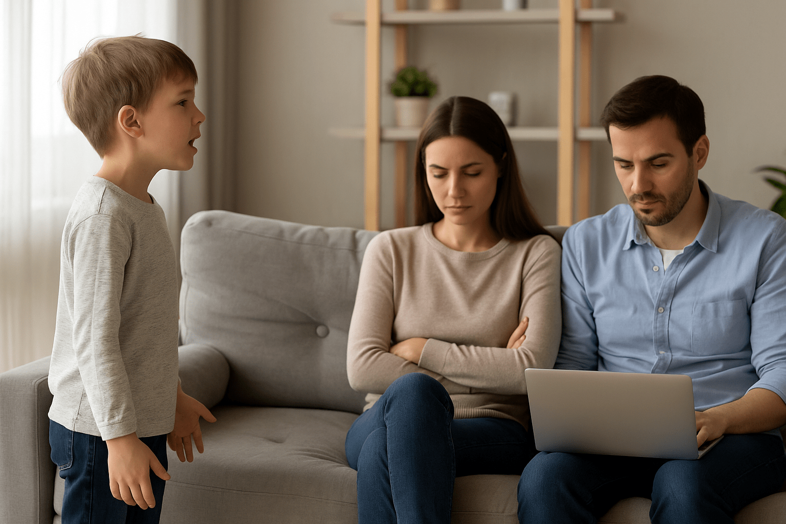 Los padres no atienden al niño