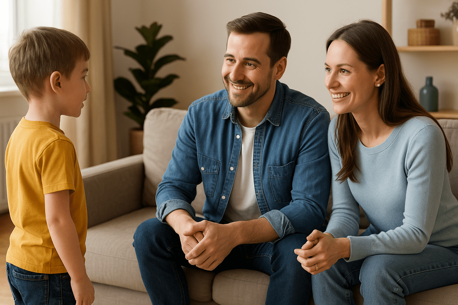 Un niño es comprendido y visto por sus padres