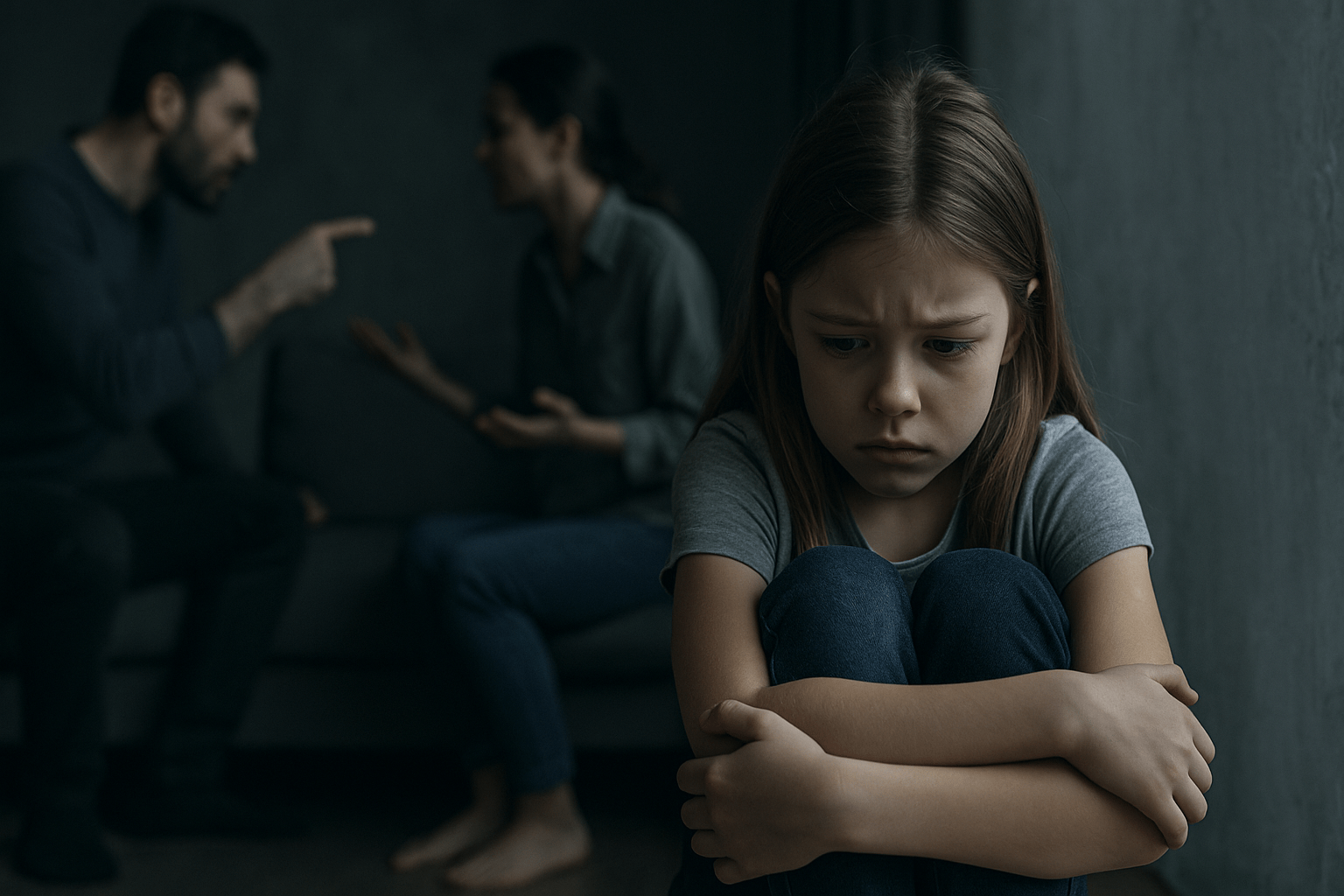 Niña siendo ignorada por sus padres