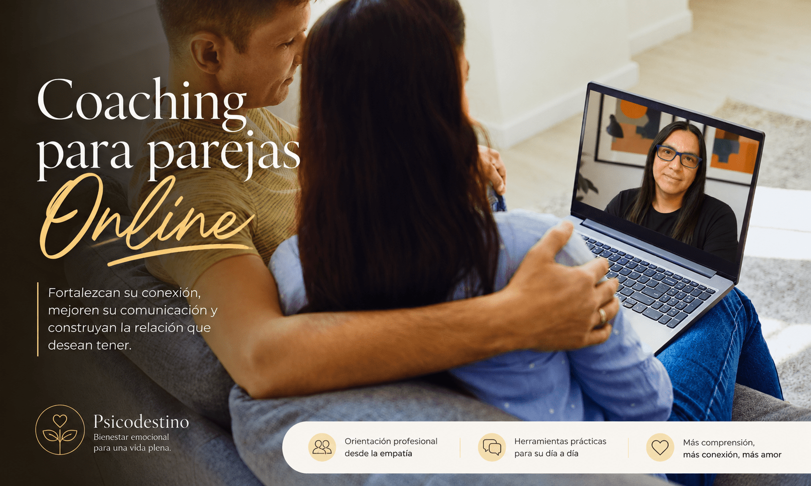 Coaching para Parejas Online con enfoque Cognitivo-Conductual en Psicodestino