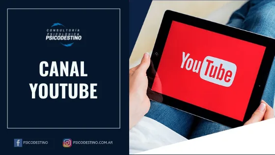 Canal de YouTube de Psicodestino con contenidos de psicología y crecimiento personal