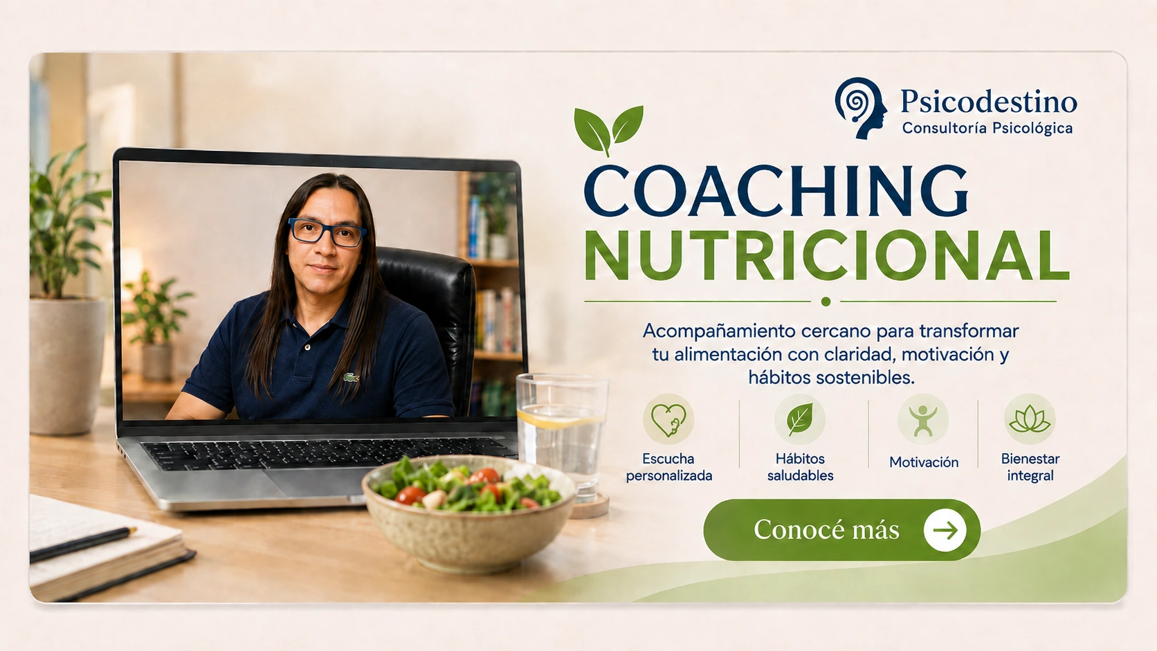 Sesión de Coaching Nutricional Online en Psicodestino