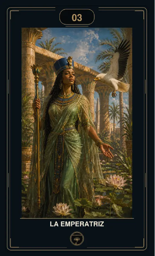 La Emperatriz, arcano del Tarot Egipcio Psicodestino