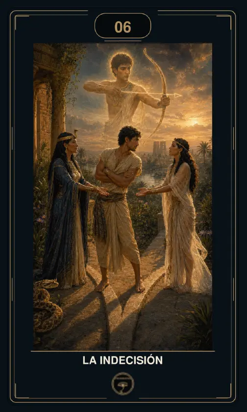 La Indecisión, arcano del Tarot Egipcio Psicodestino