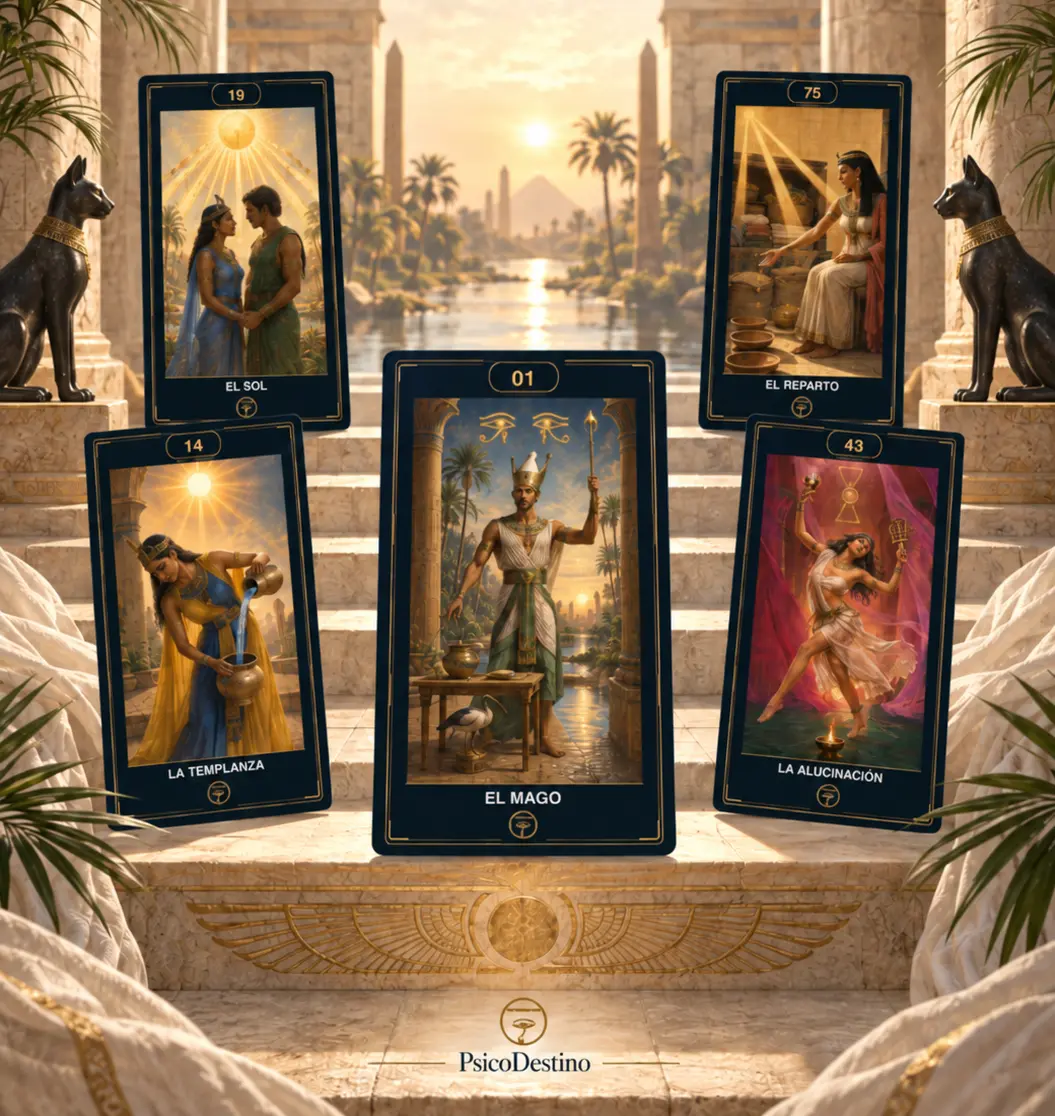 Cartas del Tarot Egipcio Psicodestino